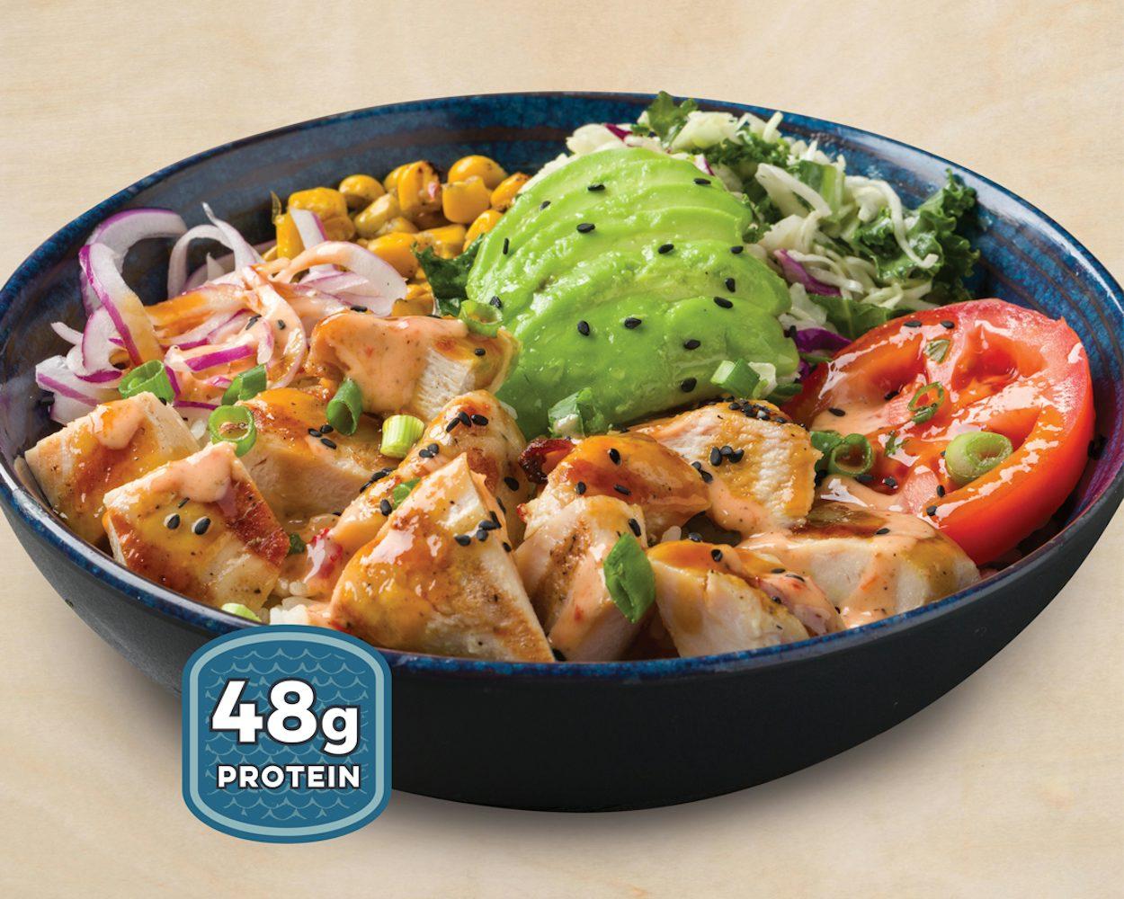 chicken box la habra fish Dynamite Shrimp Bowl