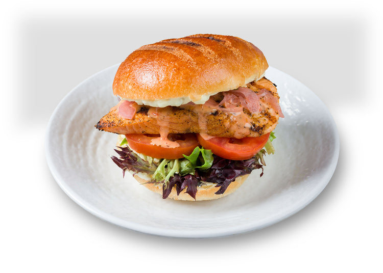 Cajun Salmon Sandwich California Fish Grill