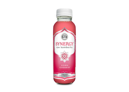 GT's SYNERGY Raw Kombucha Guava Goddess