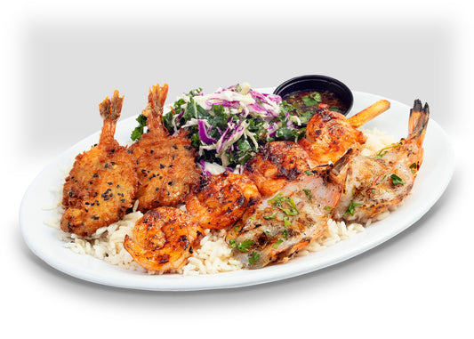 Hawaiian Shrimp Trio